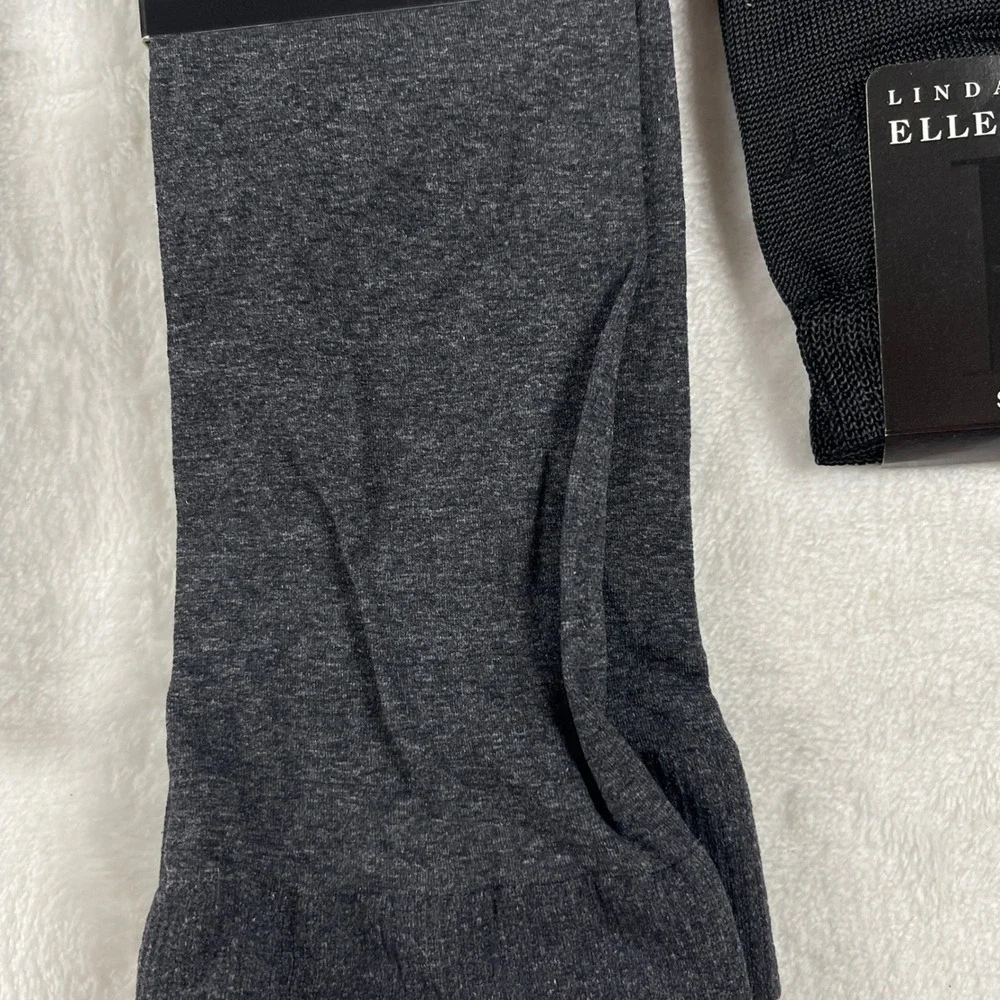 Linda Allard Ellen Tracy Trouser Socks 3 Pair Bundle Black Charcoal Grey NWT